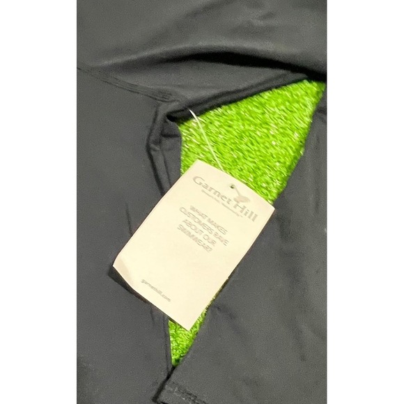 Womens NWT $90  Black Garnet Hill Zip Neck‎ Long Sleeve Swim Shirt/Rash Guard LG - Picture 6 of 6